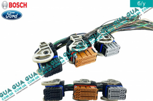 Фишка / разьем электронного блока управления ЭБУ ( Комплект 3шт ) ( фишки ЭБУ ) Ford / ФОРД FOCUS II 2004-2011 / ФОКУС 2 1.6TDCI (1560 куб.см.)