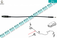 Трос открытия капота L 380 мм