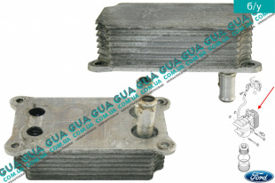 Масляный радиатор ( масляный охладитель / теплообменник Ford / ФОРД MONDEO III 2001-2007 / МОНДЕО 3 2.0  16V DI/TDDI/TDCI (1998 куб.см.)