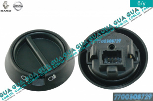 Переключатель кнопка / регулятор корректора фар   