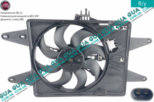 Диффузор основного радиатора ( Вентилятор с моторчиком )   