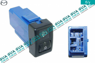 Кнопка регулятор корректора фар Mazda / МАЗДА 323 F 1998-2004 1.8 16V (1840 куб.см. ) 