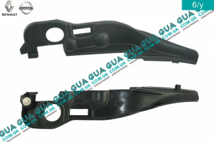 Декоративная накладка лобового стекла левая ( молдинг ) 03-   