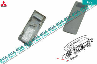 Декоративная накладка / заглушка панели блока предохранителей /  торпеды  ( правая ) Mitsubishi / МИТСУБИСИ PAJERO III 2000-2006 / ПАДЖЕРО 3 00-06 3.5 (3497 куб.см.)