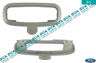 Накладка декоративная рамка фонаря подсветки ( плафона освещения салона ) Ford / ФОРД FIESTA V 2001-2008 / ФИЕСТА 5 1.4 16V (1388 куб.см.)