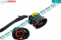 Фишка / разьем с проводами редуцкционого датчика / клапана  давления  в топливной рампе / рейке 2 контакта