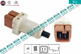 Датчик ( кнопка ) включения стоп-сигнала / положения педали тормоза / положения педали сцепления / выключатель сигнала торможения ( лягушка )   