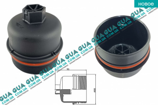 Крышка масляного фильтра ( UFI )   