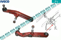 Рычаг нижний подвески левый ( торcионная балка ) Iveco / ИВЕКО DAILY II 1989-1999 / ДЭЙЛИ Е2 89-99 2.5D (2499 куб.см.)
