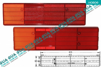 Стекло заднего левого / правого фонаря 1шт.