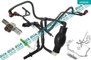 Патрубок / трубка топливной системы с ручной подкачкой ( комплект )   