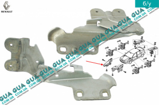 Петля капота правая   