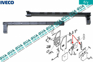 Направляющая стекла правой передней двери   