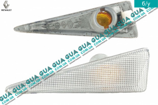 Повторитель поворотника левый белый   