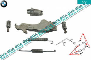 Ремкомплект колодок тормозных стояночного тормоза ( механизм ручника )   