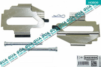 Планка суппорта / фиксатор тормозных колодок передних BENDIX ( комплект )