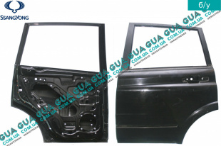 Дверь задняя левая SsangYong / САНГЙОНГ KYRON 2.0XDI (1998 куб.см.)
