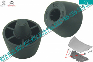 Демпфер / ограничитель капота / отбойник / упор 1шт.   