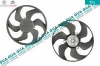 Вентилятор основного радиатора с моторчиком D385 лопастей 6