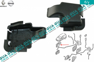 Крышка защитная левая ручки передней двери левой / правой   