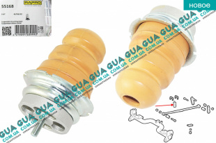 Отбойник рессоры задней подвески ( буфер / H142 мм 1шт )   