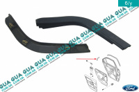 Молдинг задней левой двери ( накладка декоративная ) Ford / ФОРД MONDEO III 2001-2007 / МОНДЕО 3 2.0 16V (1999 куб.см.)