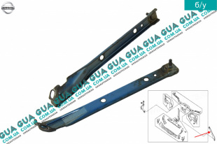 Опора радиатора передняя ( левая ) Nissan / НИССАН ALMERA N16 / АЛЬМЭРА Н16 2.2 DCI ( 2184 куб.см.)