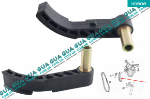 Успокоитель цепи привода масляного насоса ( планка успокоителя цепи ГРМ )   