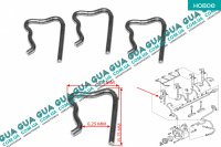 Фиксатор обратки / зажим форсунки ( защелка / крепёж / клипса / стопор / скоба SIEMENS / VDO ) 1 шт.