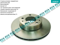 Тормозной диск вентилируемый передний ( 1-1.5 t )