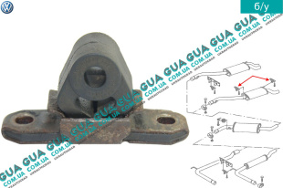 Резинка крепления глушителя ( резиновое кольцо / кронштейн )1 шт   
