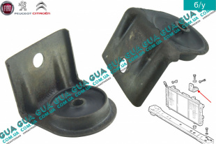 Подушка / кронштейн крепления радиатора верхняя 1 шт.   