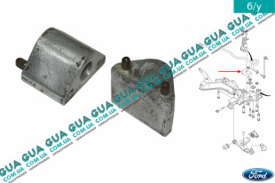 Кронштейн опора крепления переднего стабилизатора 1шт.   