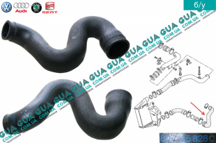 Патрубок интеркулера нижний от турбины к радиатору   