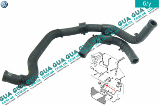 Патрубок / трубка системы охлаждения ( шланг от масляного радиатора-флянеца )   