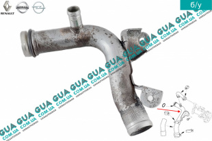 Патрубок / шланг системы охлаждения (трубка) Nissan / НИССАН X-Trail T31 / ИКС-ТРЭЙЛ Т31 2.0dCi (1995 куб. см.)