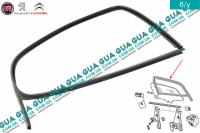 Уплотнитель наружный стекла задней левой двери