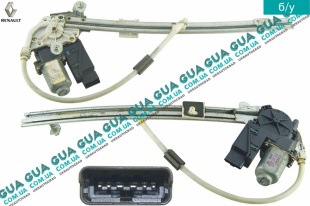 Стеклоподъемник левой задней двери электрический ( 6 пинов )   