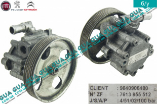 Насос гидроусилителя руля ( ГУР / гидроусилитель руля 6 ручейков D125)   
