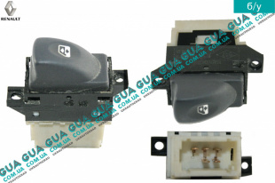 Кнопка стеклоподъемника двери 5 контактов   