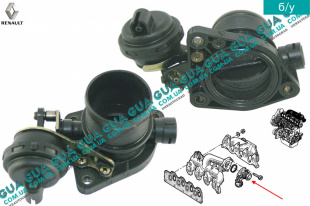 Регулирующая заслонка, подача воздуха / дроссельная заслонка   