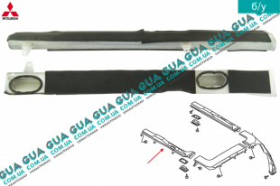 Воздуховод отопителя / печки салона левый верхний ( потолка )   