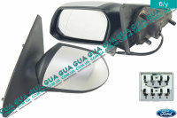 Зеркало заднего вида наружное/боковое электрическое левое Ford / ФОРД MONDEO III 2001-2007 / МОНДЕО 3 2.0TDCI (1998 куб.см.)