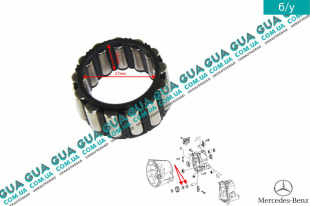 Подшипник игольчатый 27X18 ( сепаратор ) шестерни задней передача  КПП   