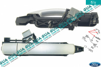 Ручка задней правой двери наружная Ford / ФОРД MONDEO III 2001-2007 / МОНДЕО 3 1.8SCI (1798 куб. см.)
