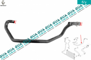 Патрубок / шланг системы отопления / трубка радиатора печки    