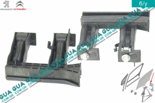 Направляющая стекла двери передней правой   