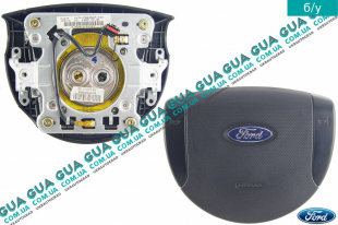 Подушка безопасности AirBag ( руль ) Ford / ФОРД MONDEO III 2001-2007 / МОНДЕО 3 1.8TDCI (1753 куб.см.)