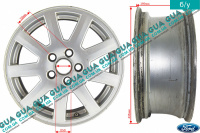 Диск колесный легкосплавный R16 6.5Jx16 ET52.5 ( титановый ) Ford / ФОРД MONDEO III 2001-2007 / МОНДЕО 3 1.8TDCI (1753 куб.см.)