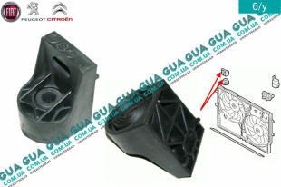 Кронштейн / подушка основного радиатора   